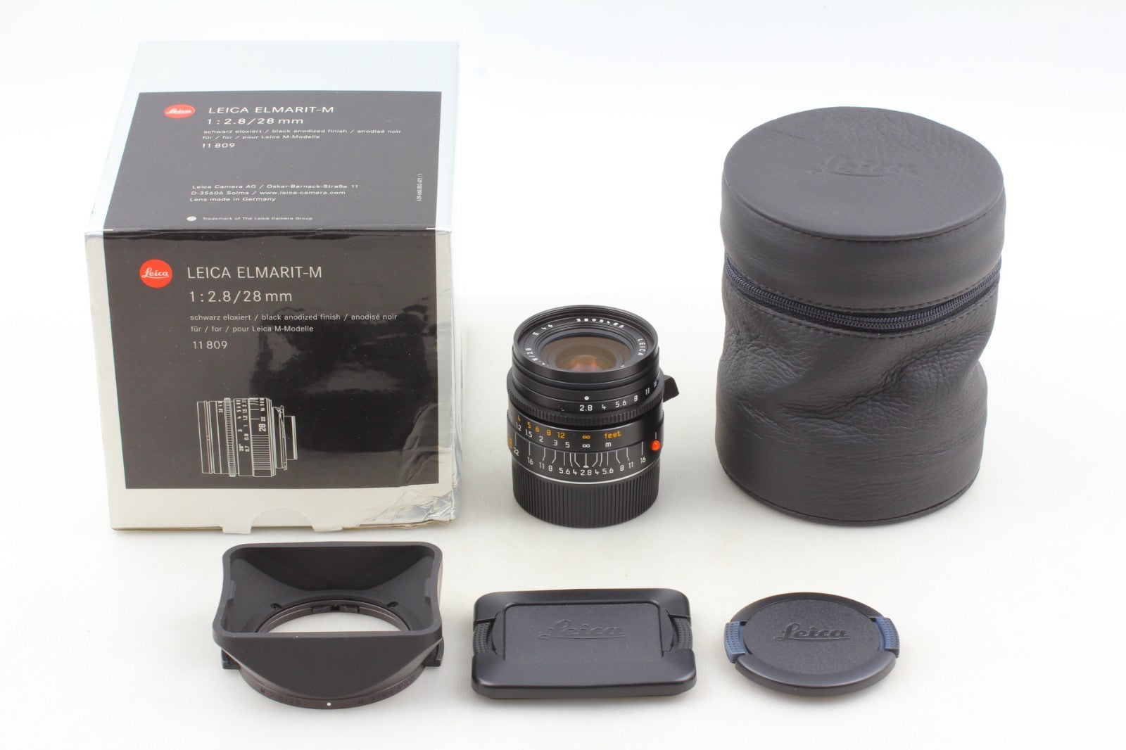 "ALMOST UNUSED w/ Box" Leica Elmarit-M 28mm F2.8 E46 4th Lens  11809 M JAPAN